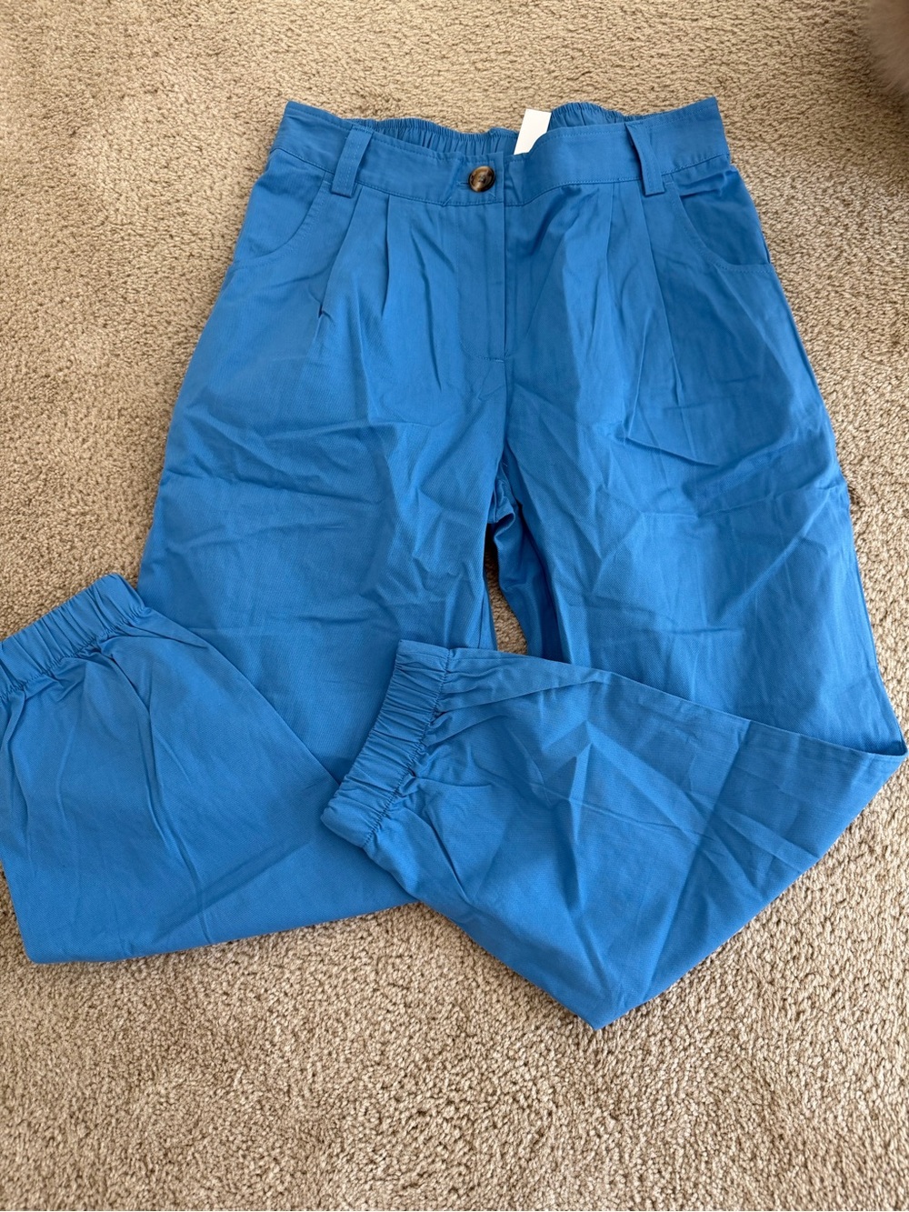 HALARA Bright Blue Cropped Pants size medium new no tag